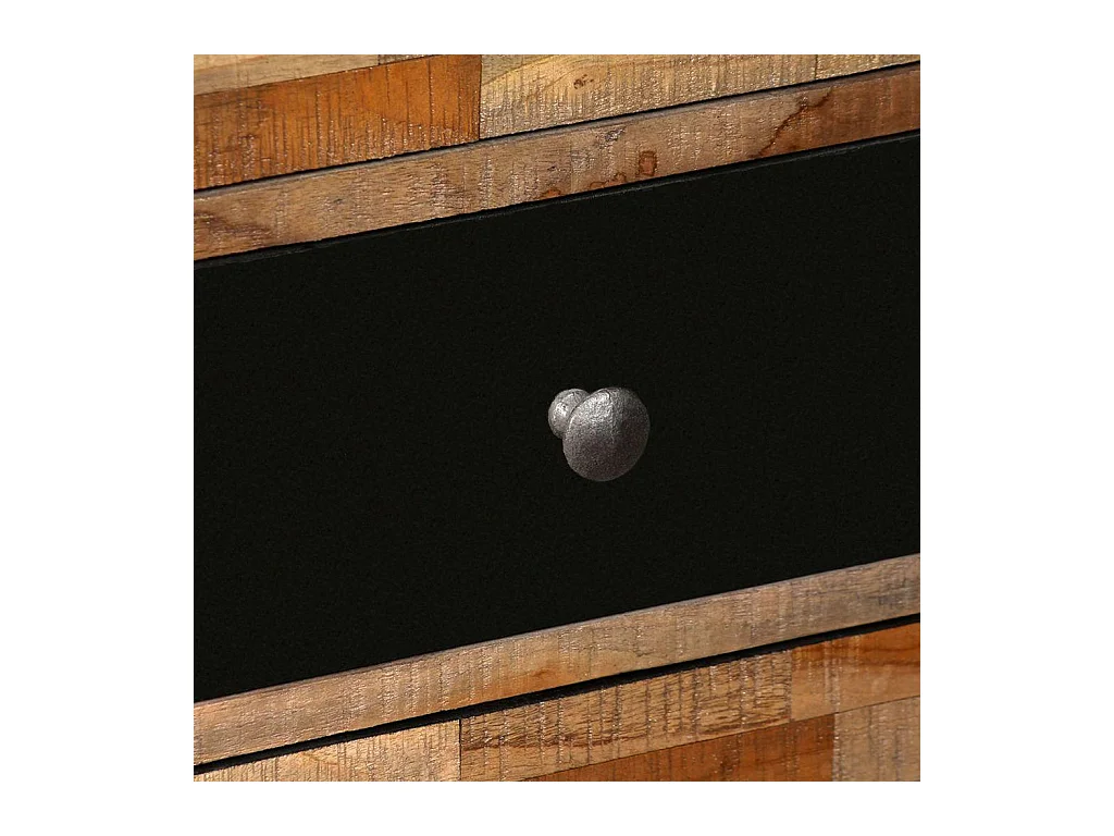 Aparador buffet mueble consola mueble de almacenamiento lateral con 6 cajones teca maciza recuperada marrón 4402111