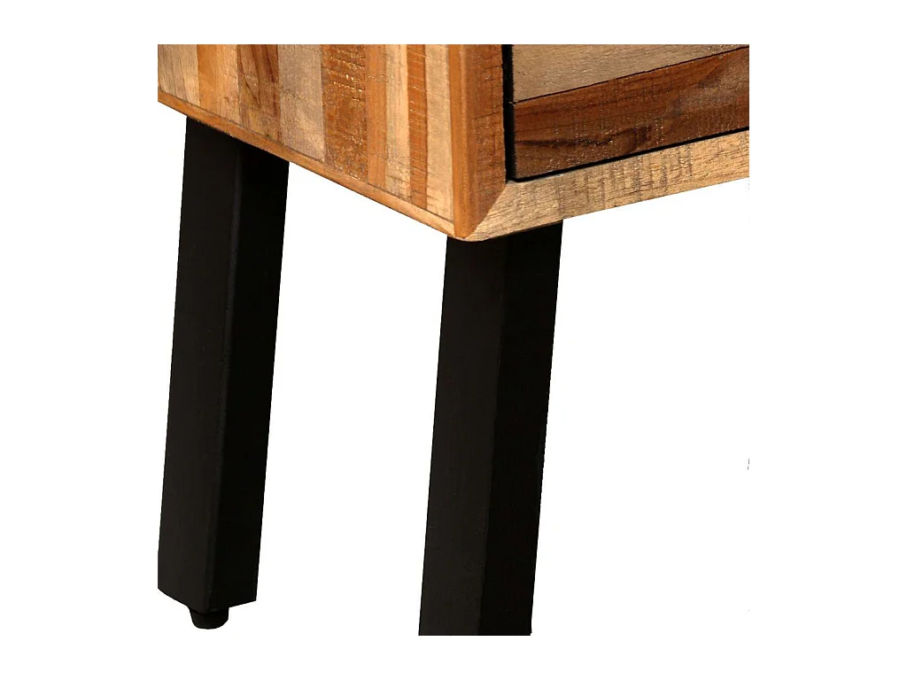 Aparador buffet mueble consola mueble de almacenamiento lateral con 6 cajones teca maciza recuperada marrón 4402111