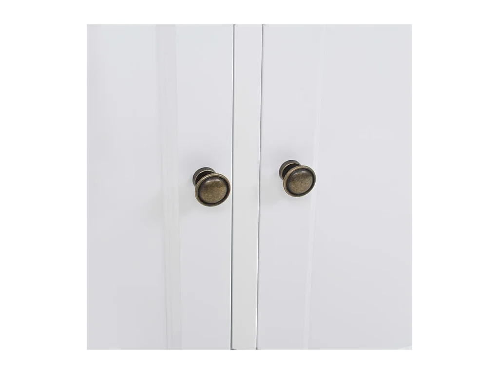 Aparador aparador consola mueble mueble almacenaje con 3 puertas MDF y madera de pino 105 cm 4402117