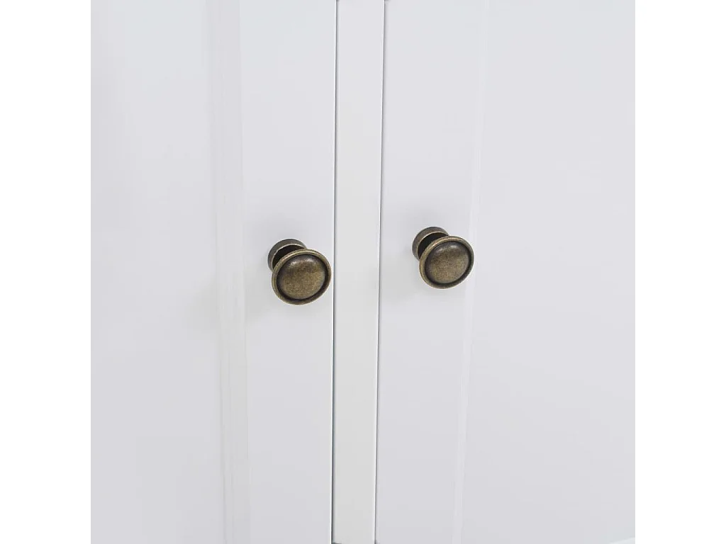 Credenza credenza consolle mobile contenitore con 3 ante in MDF e legno di pino 105 cm 4402117