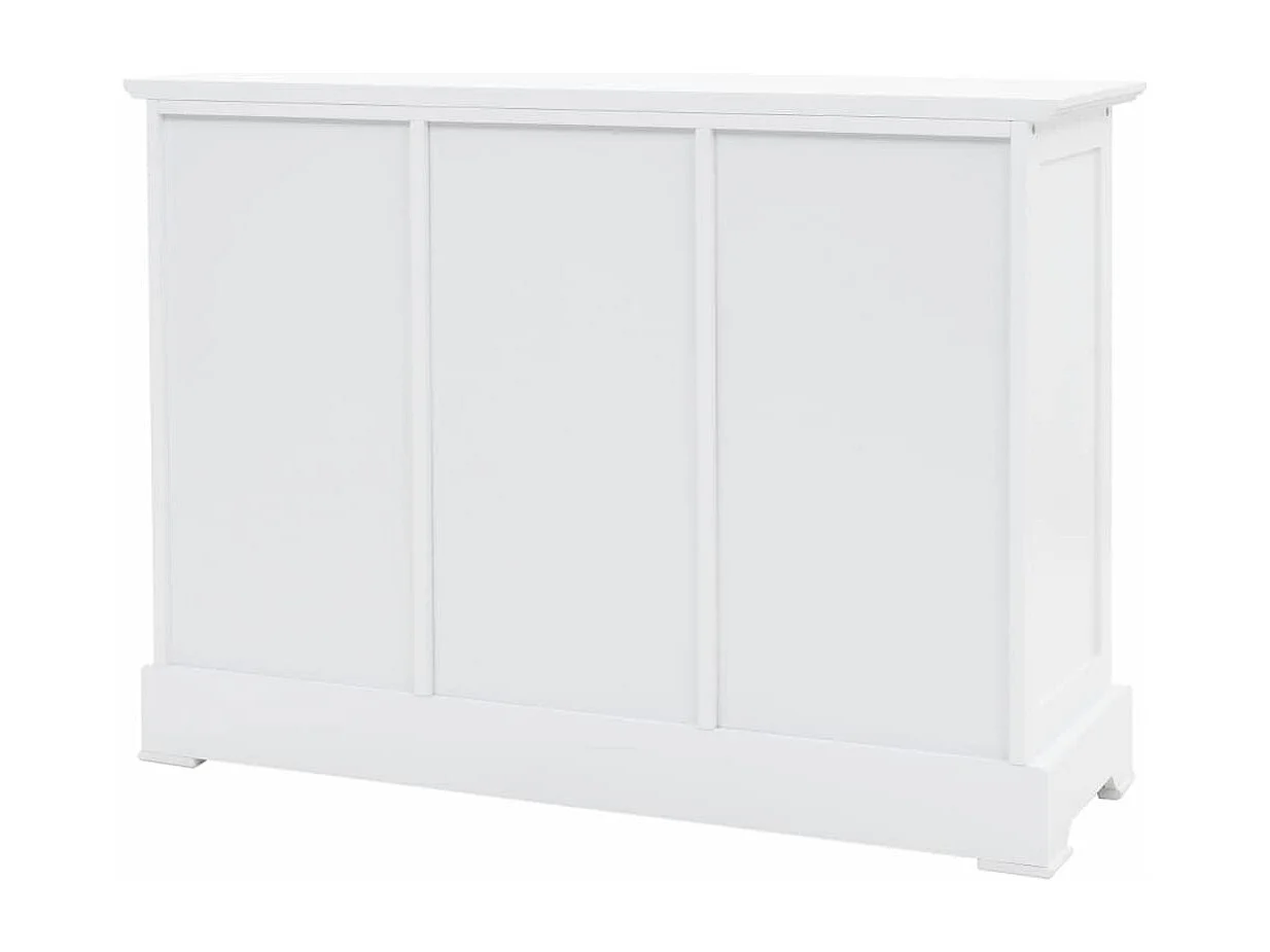 Credenza credenza consolle mobile contenitore con 3 ante in MDF e legno di pino 105 cm 4402117