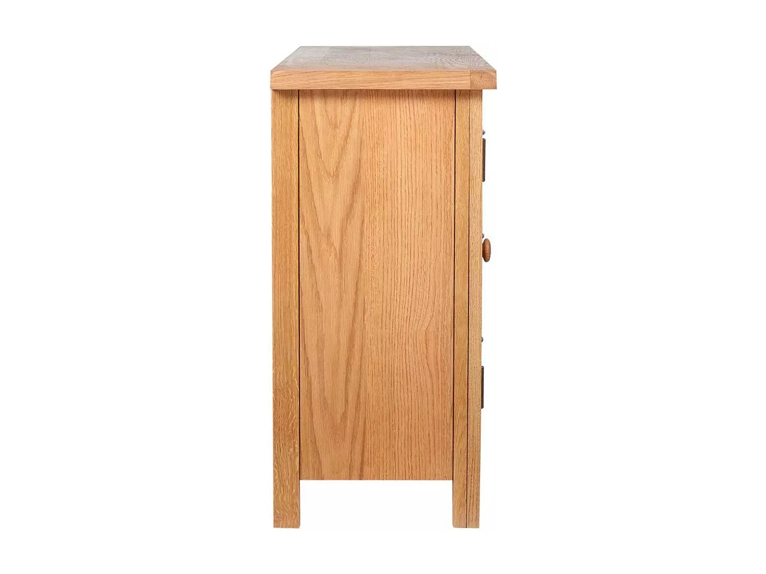 Aparador mueble buffet con 3 cajones y 2 armarios 110 cm madera maciza roble 4402244