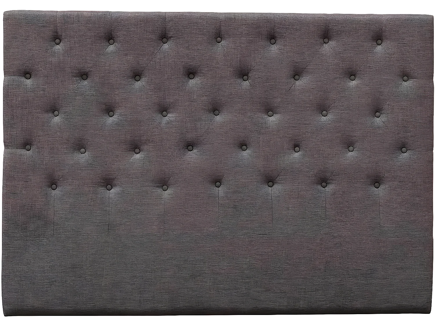 Cabecero de cama acolchado  160 cm "DÉCO" en tela - Topo