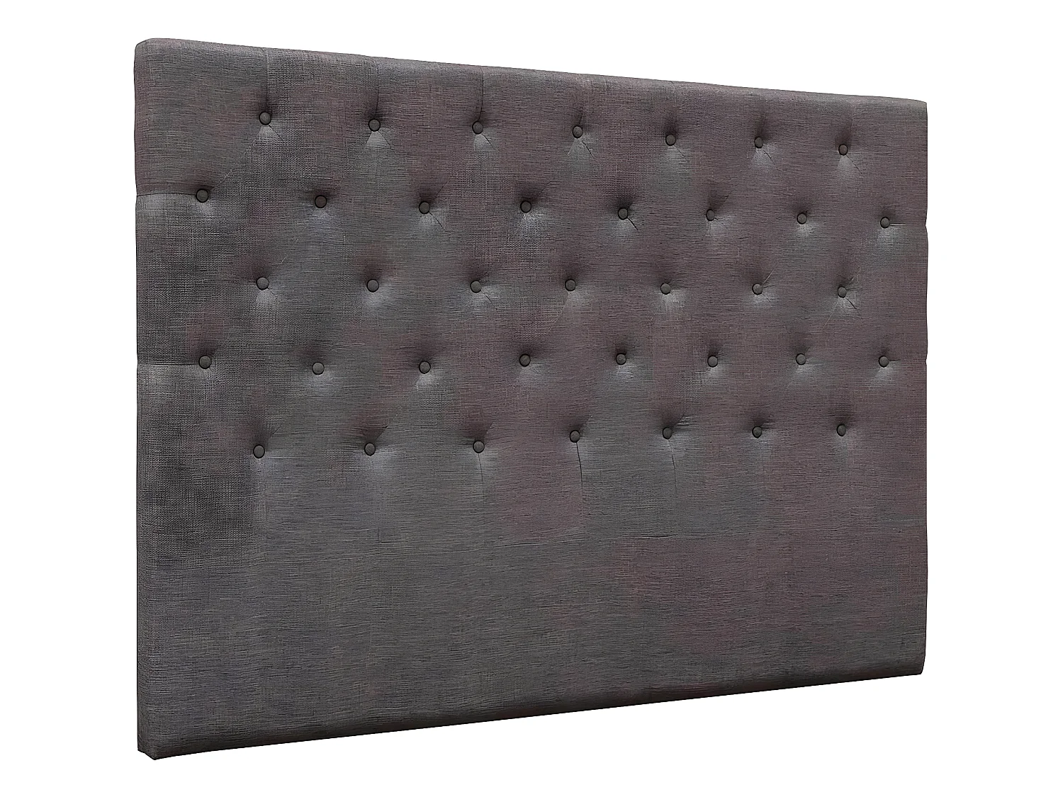 Cabecero de cama acolchado  160 cm "DÉCO" en tela - Topo