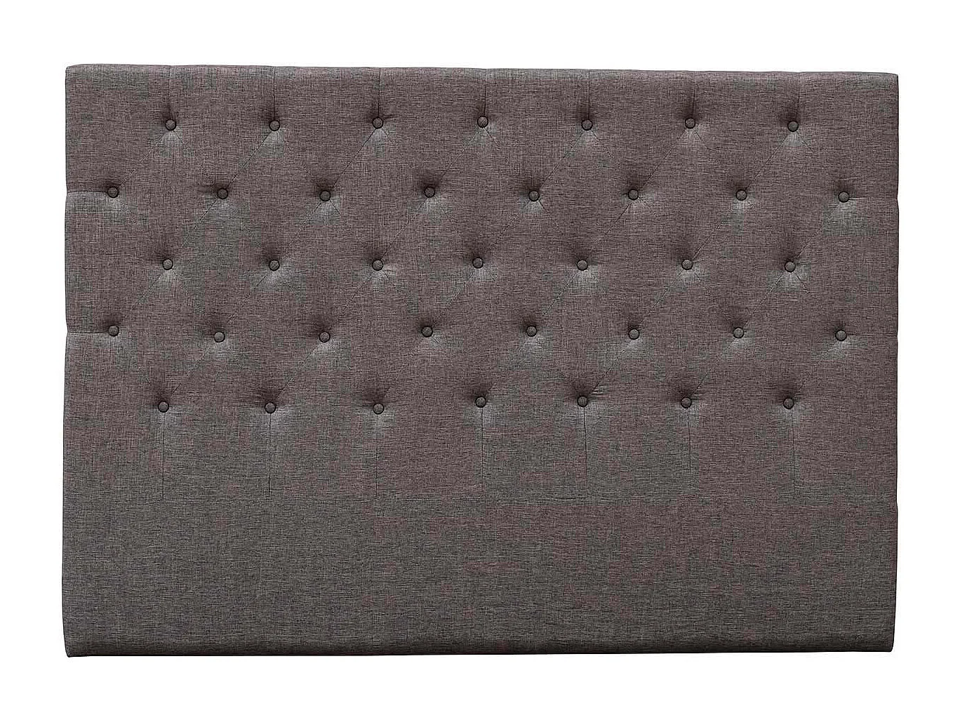 Tête de lit capitonnée "Déco" - 169 cm - Taupe - En tissu