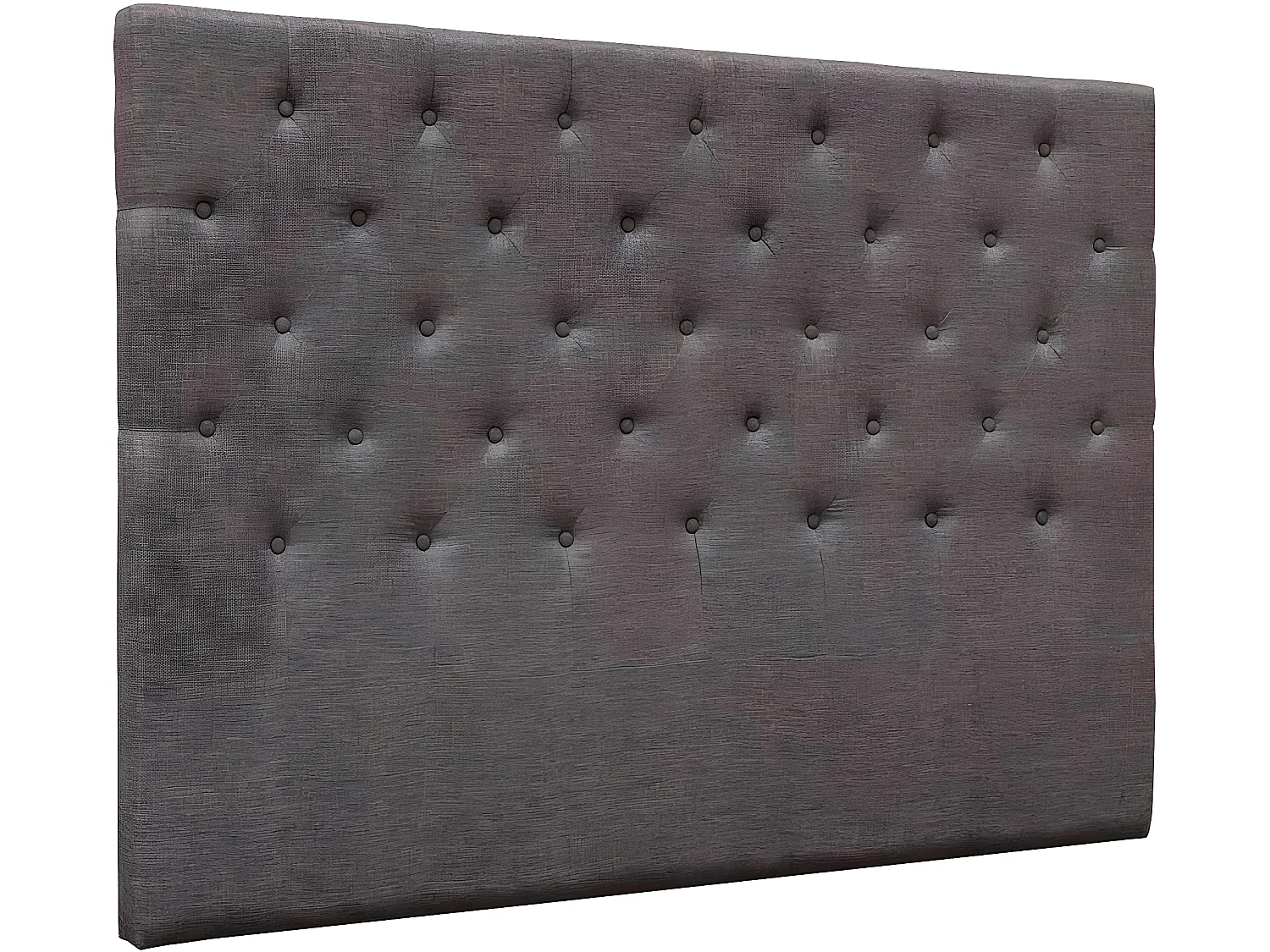 Tête de lit capitonnée "Déco" - 169 cm - Taupe - En tissu