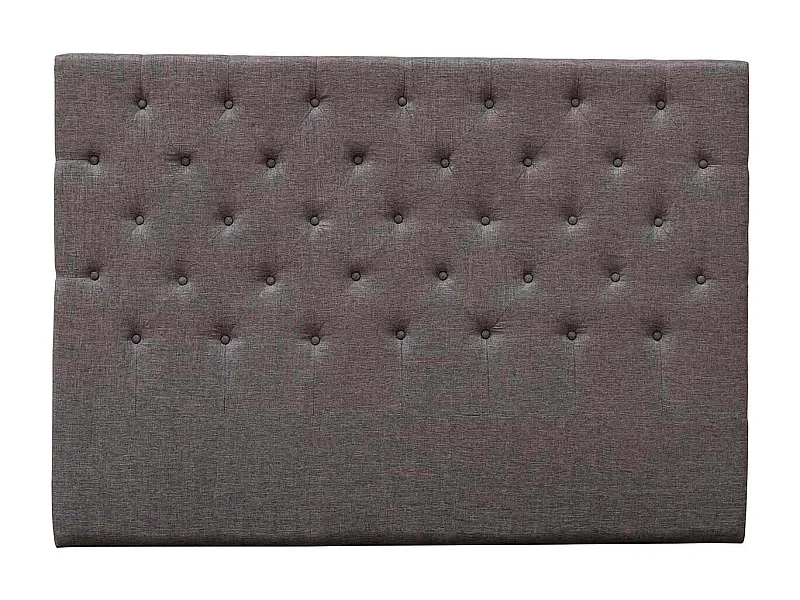 Tête de lit capitonnée "Déco" - 169 cm - Taupe - En tissu