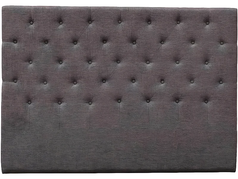 Tête de lit capitonnée "Déco" - 169 cm - Taupe - En tissu