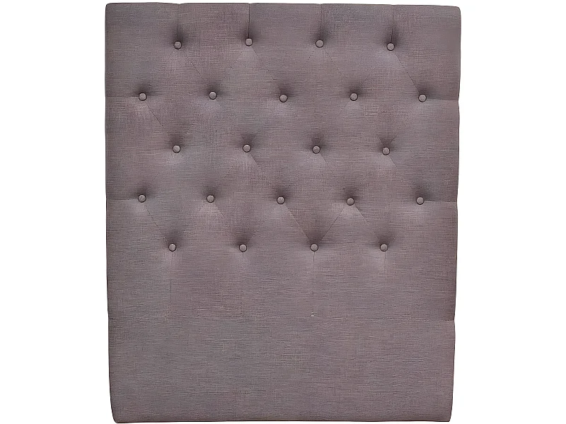 Tête de lit capitonnée "Déco" - 99 cm - Taupe - En tissu