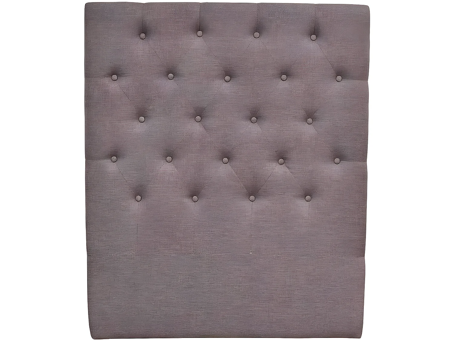 Cabecero de cama acolchado  90 cm "DÉCO" en tela - Topo