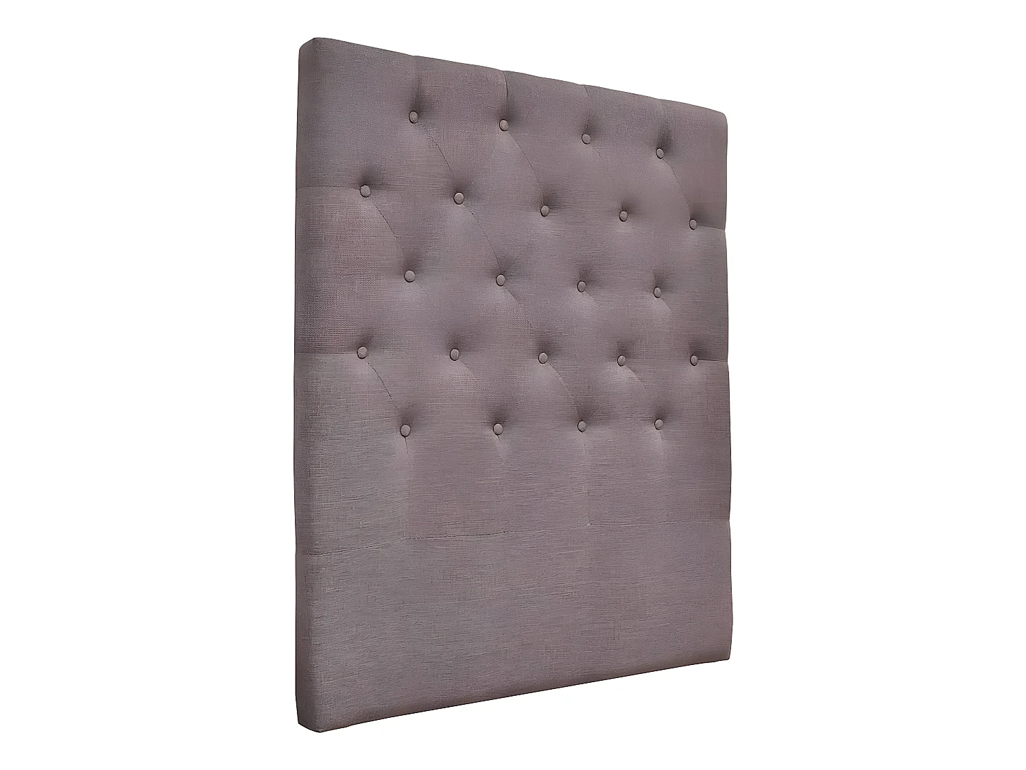 Cabecero de cama acolchado  90 cm "DÉCO" en tela - Topo