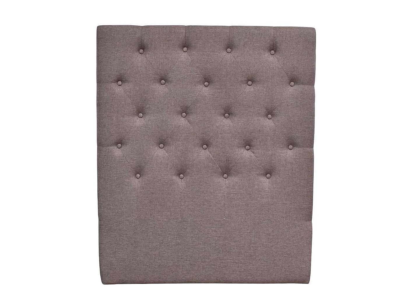 Tête de lit capitonnée "Déco" - 99 cm - Taupe - En tissu