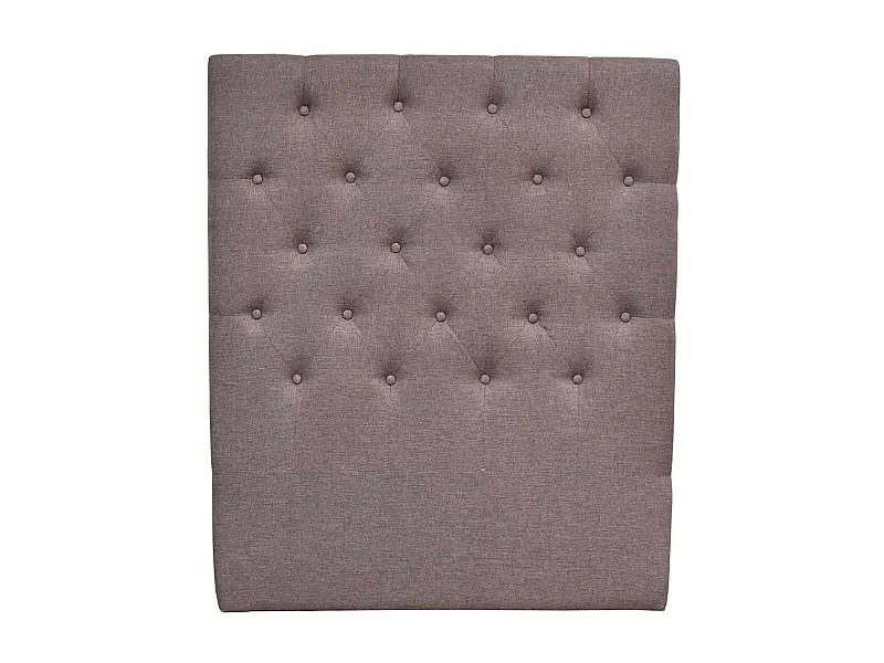 Tête de lit capitonnée "Déco" - 99 cm - Taupe - En tissu