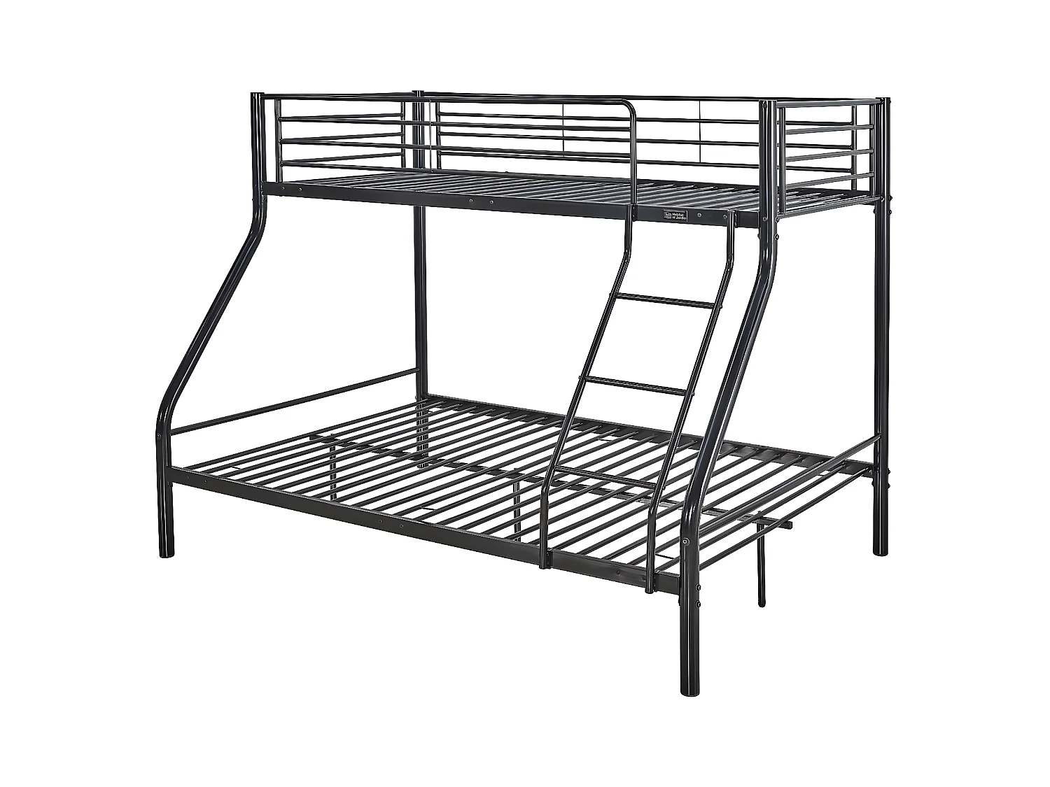 Letto a castello in metallo  "Leo" - Nero