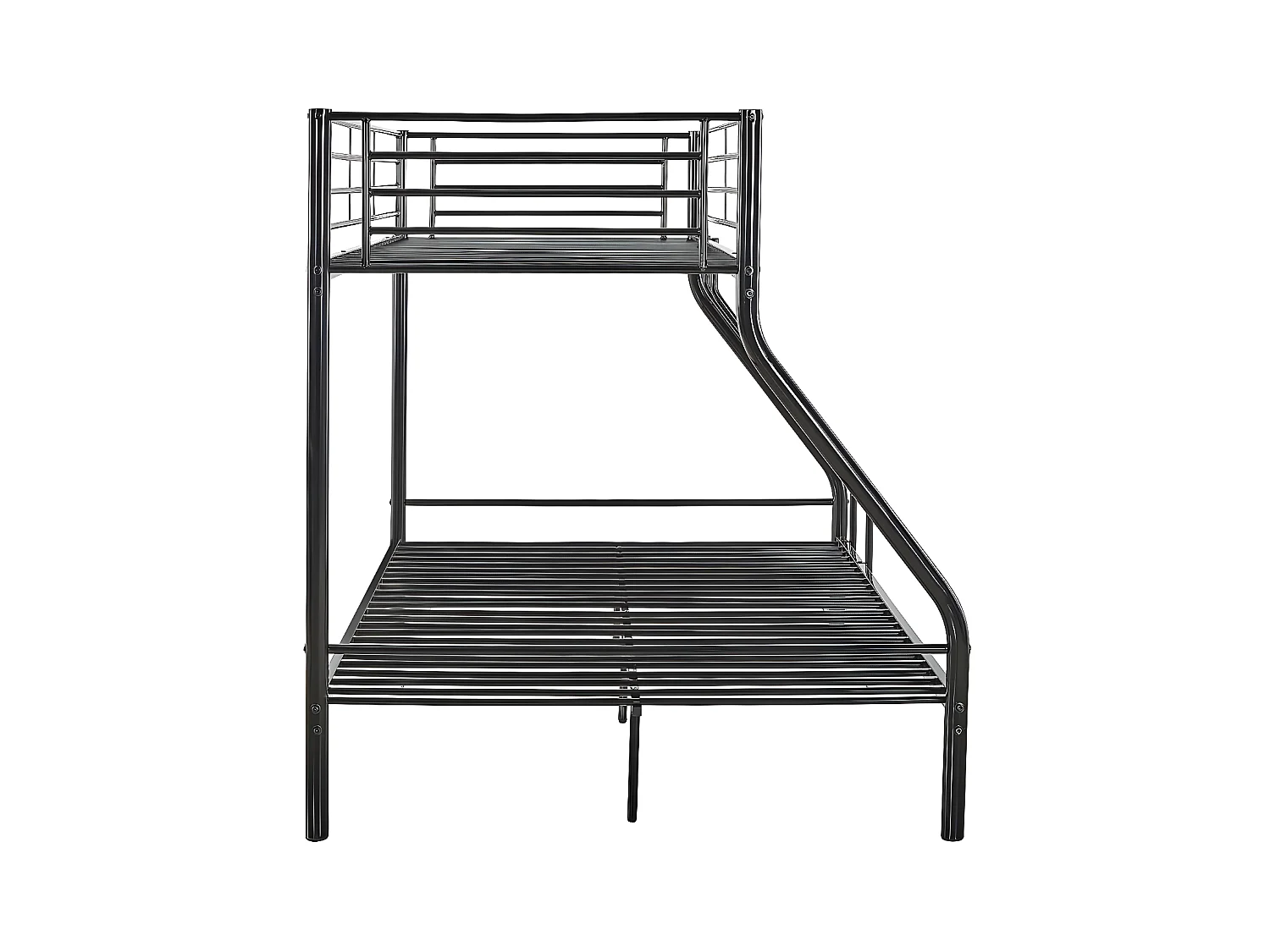 Letto a castello in metallo  "Leo" - Nero