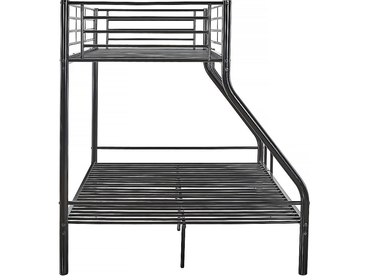 Beliche metálico "Leo" Molas box incluídas - 90/140 x 190 cm - Preto