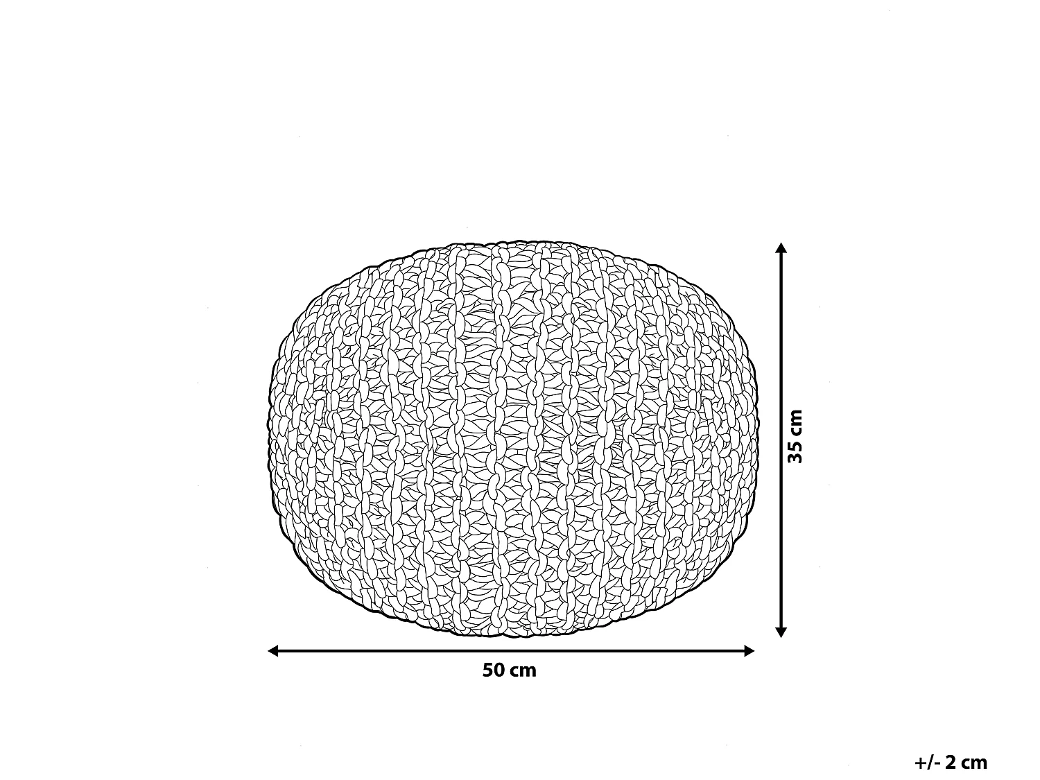 Pouf CONRAD Coton Vert émeraude
