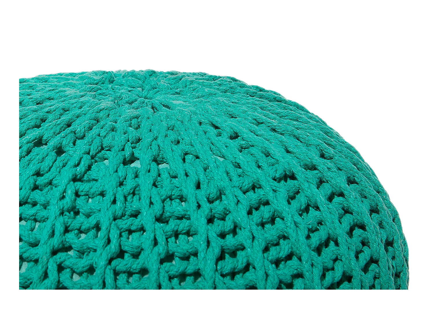Pouf CONRAD Coton Vert émeraude