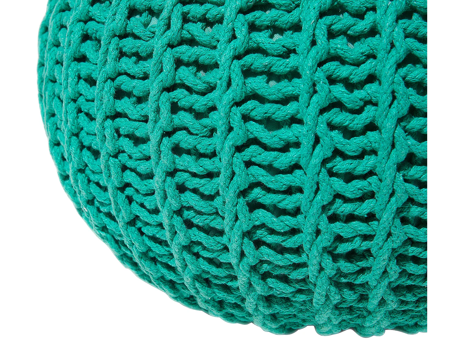Pouf CONRAD Coton Vert émeraude