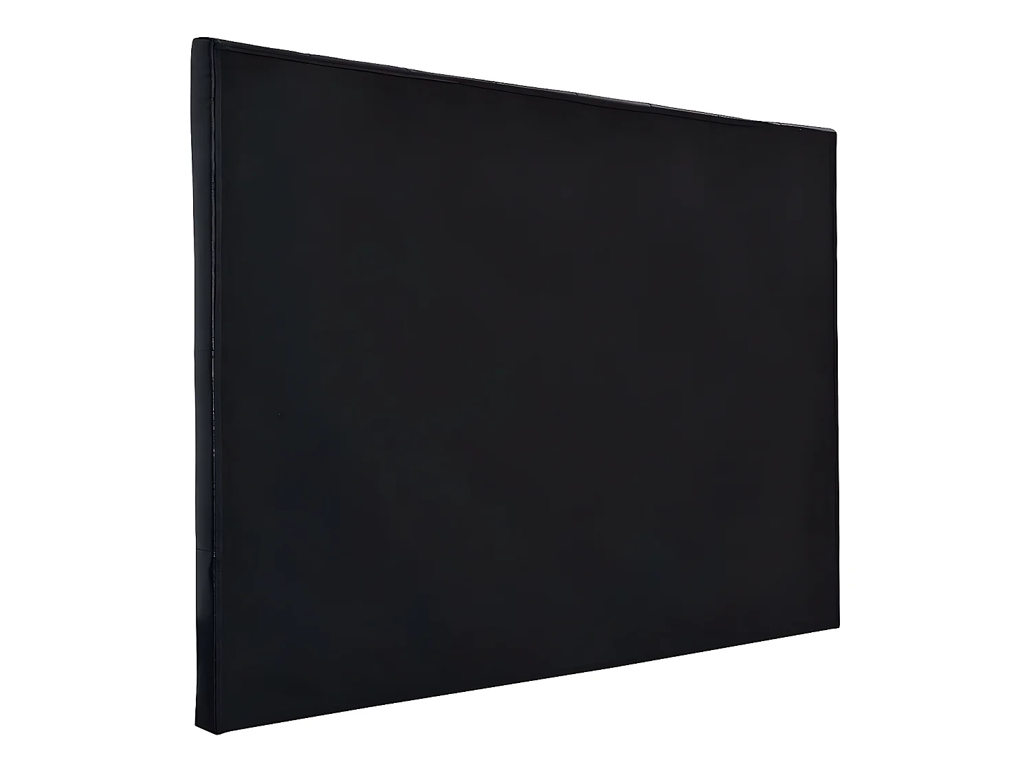 Gepolstertes Kopfteil "Deco"  - 169 cm - Schwarz - Aus PVC