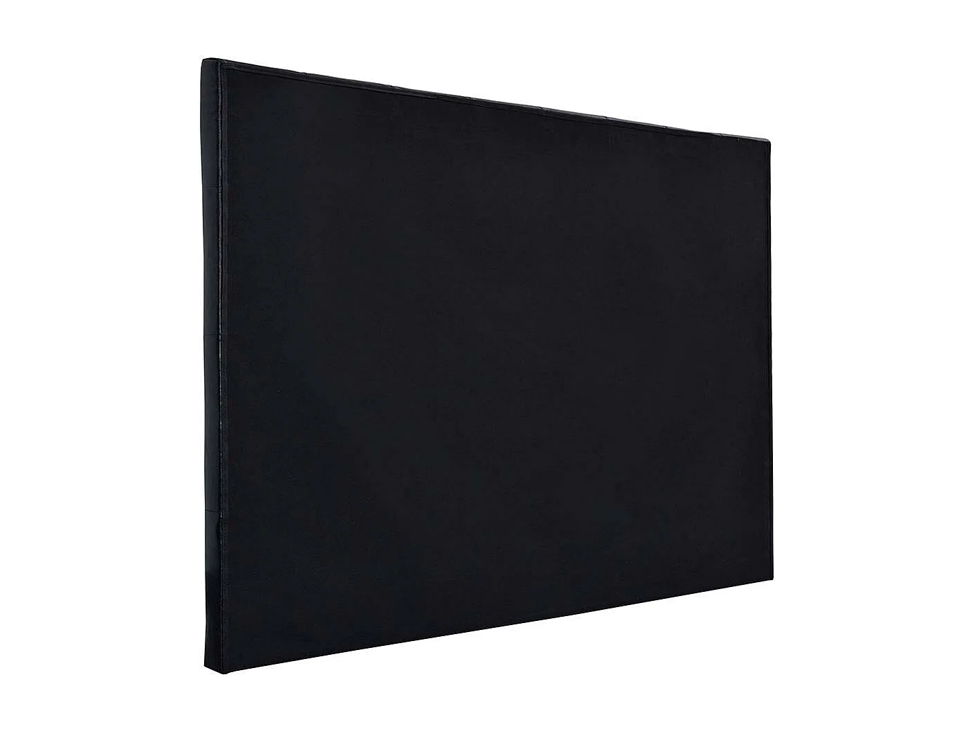 Testiera del letto imbottita 169 cm "Déco" in PVC-Nero