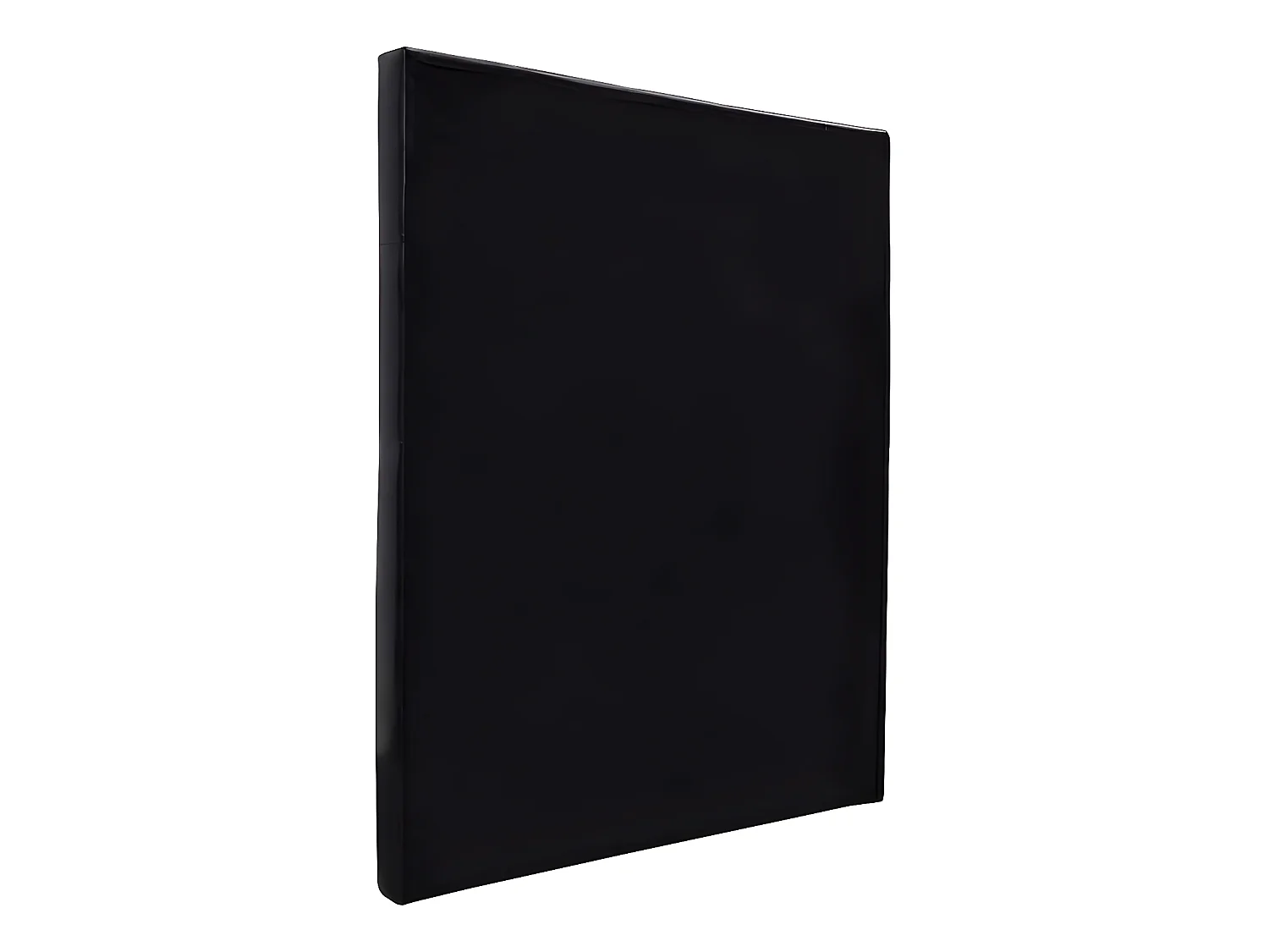 Gepolstertes Kopfteil "Deco"  - 99 cm - Schwarz - Aus PVC