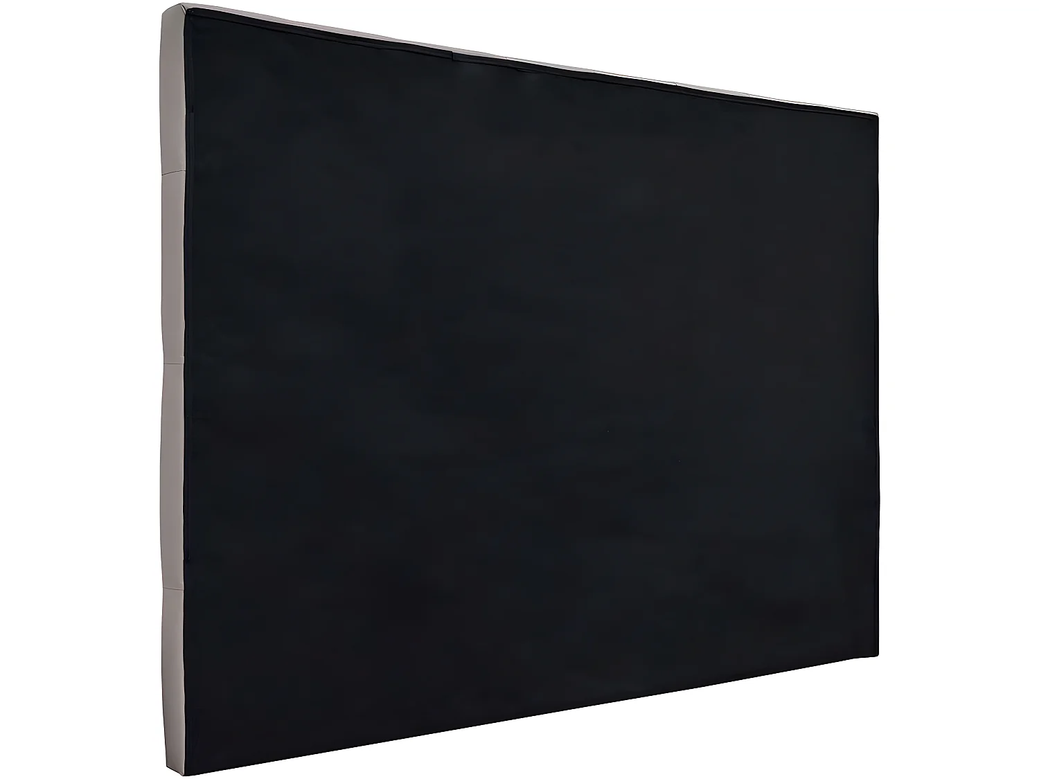 Tête de lit capitonnée "Déco" - 169 cm -Gris - En PVC