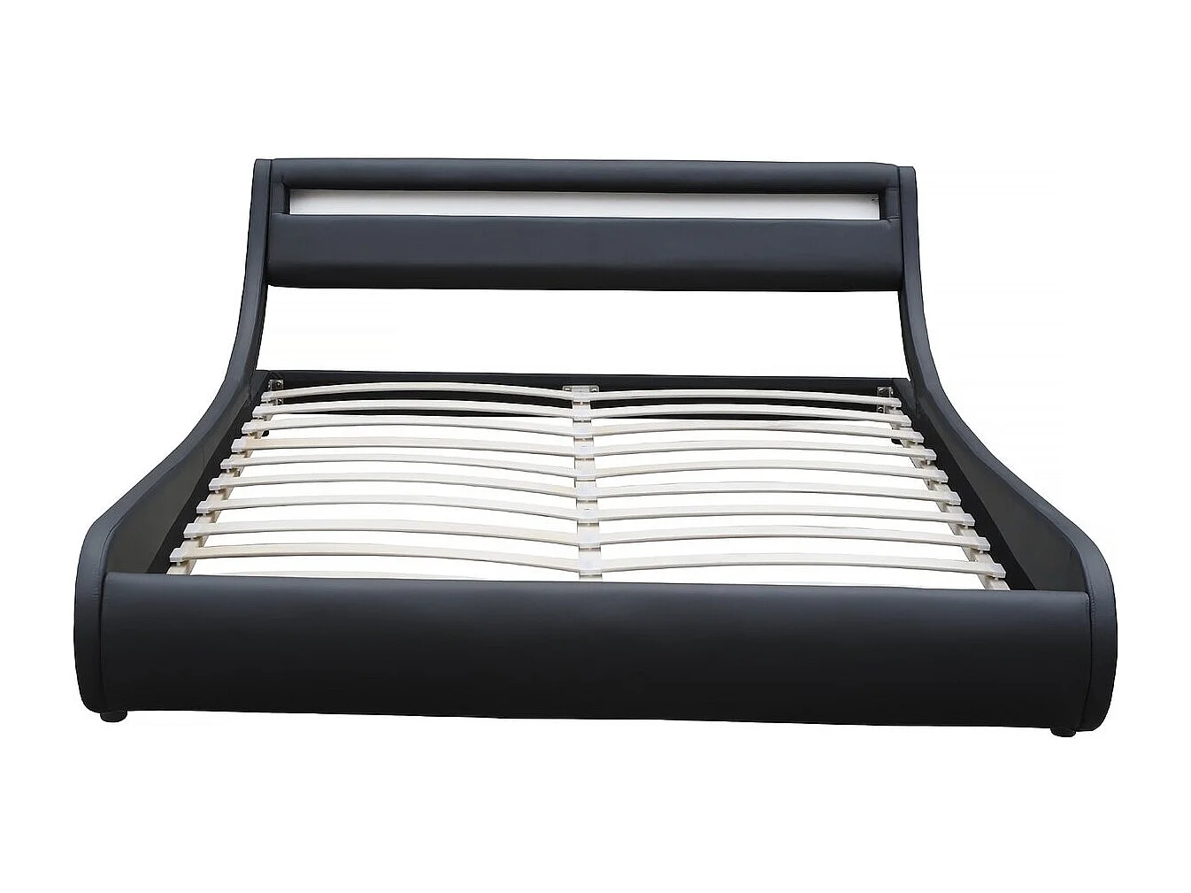 Letto LED "Natacha" - 180 x 200 cm - Nero