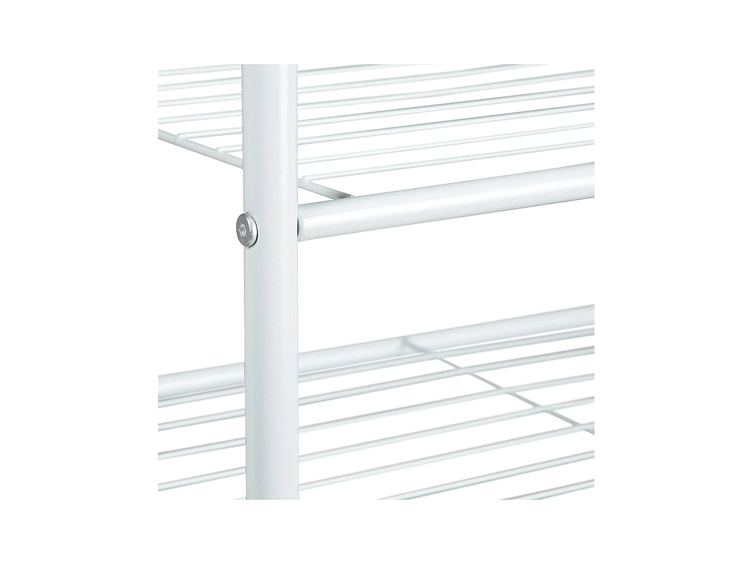 Portant à vêtements tringle métal blanche 90 x 40 x 162 cm 13_0002133_2