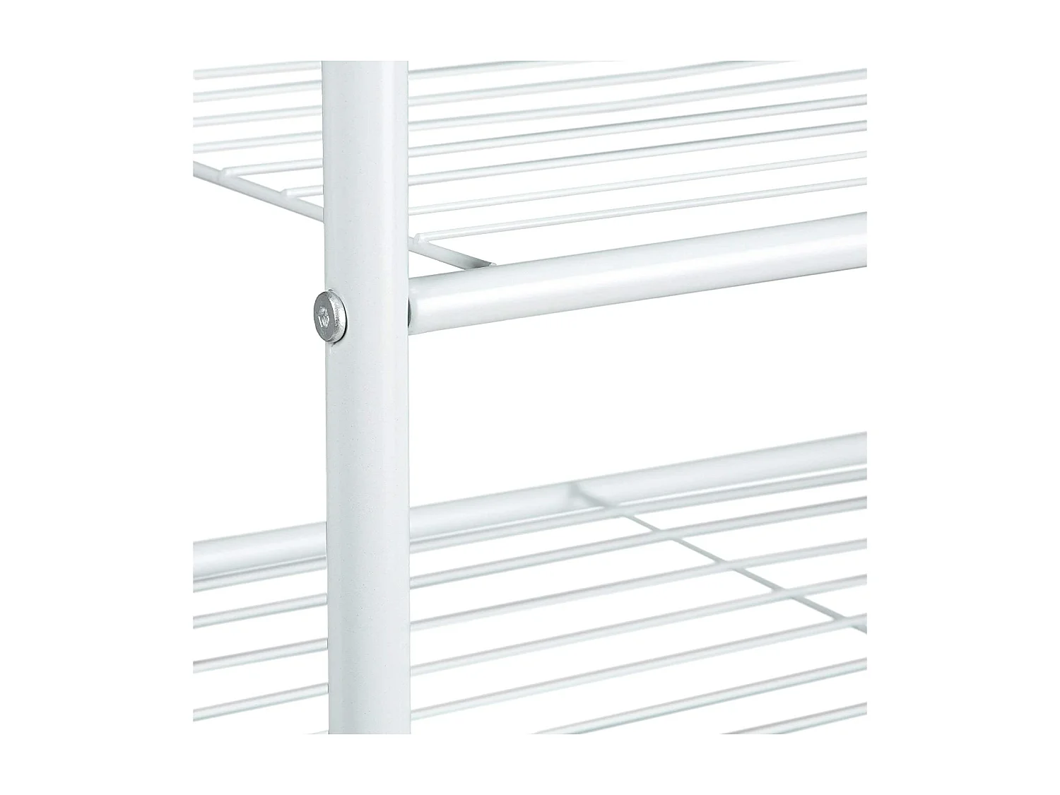 Portant à vêtements tringle métal blanche 90 x 40 x 162 cm 13_0002133_2