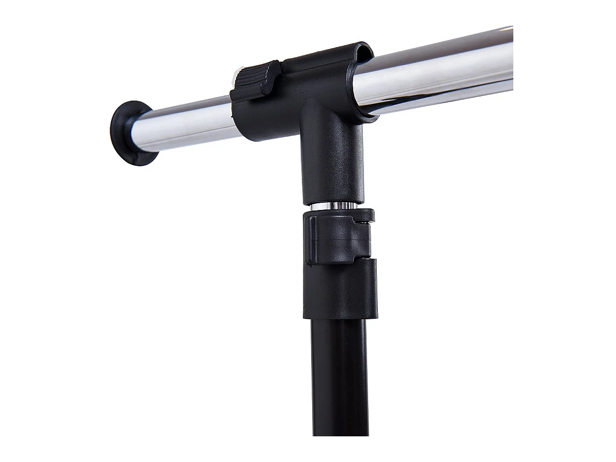 Portant penderie à vêtements argenté 140 x 42 x 170 cm 20_0000975