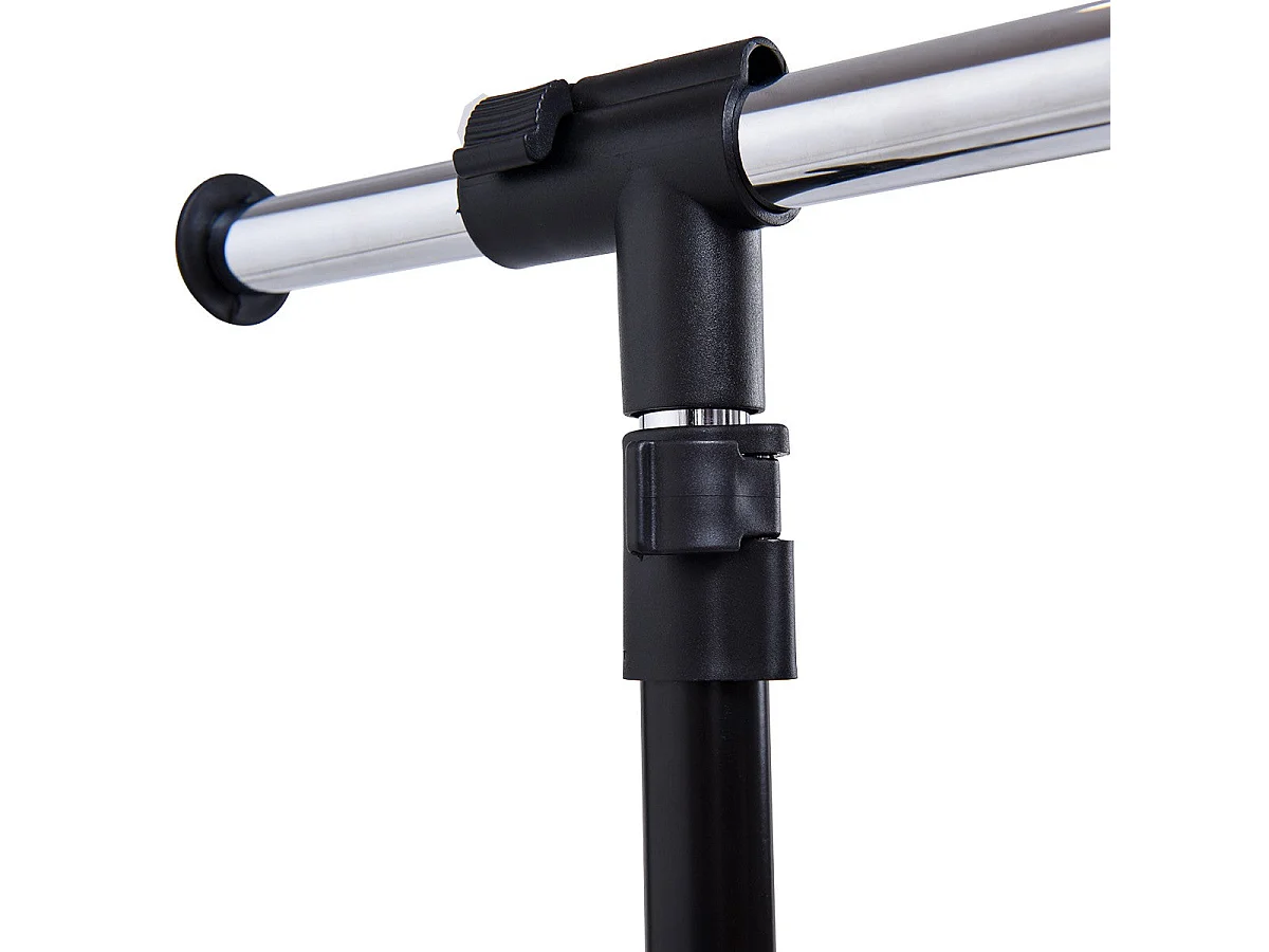 Portant penderie à vêtements argenté 140 x 42 x 170 cm 20_0000975