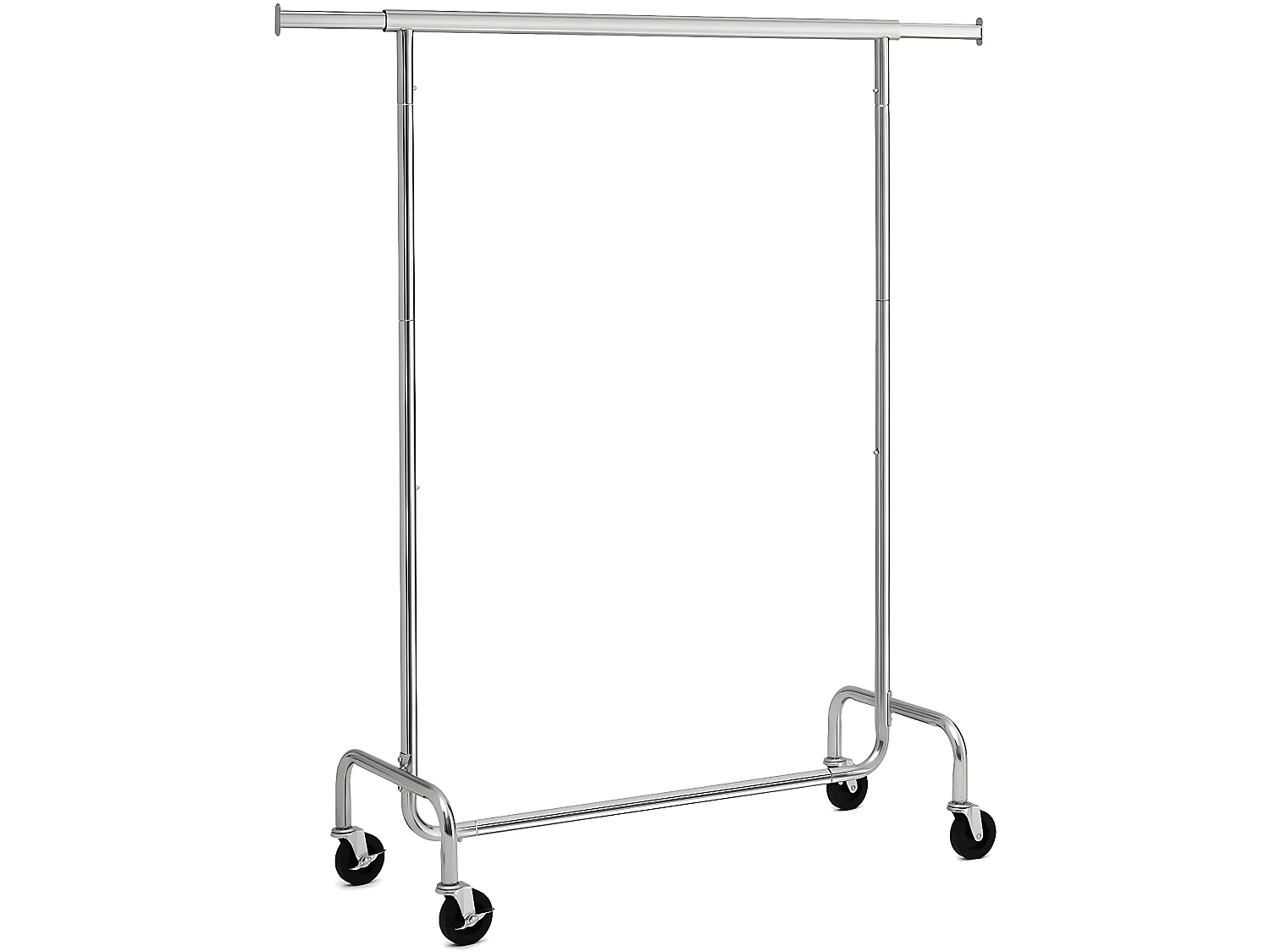 Portant vêtements télescopique réglable charge 130 kg métal chromé 12_0000844