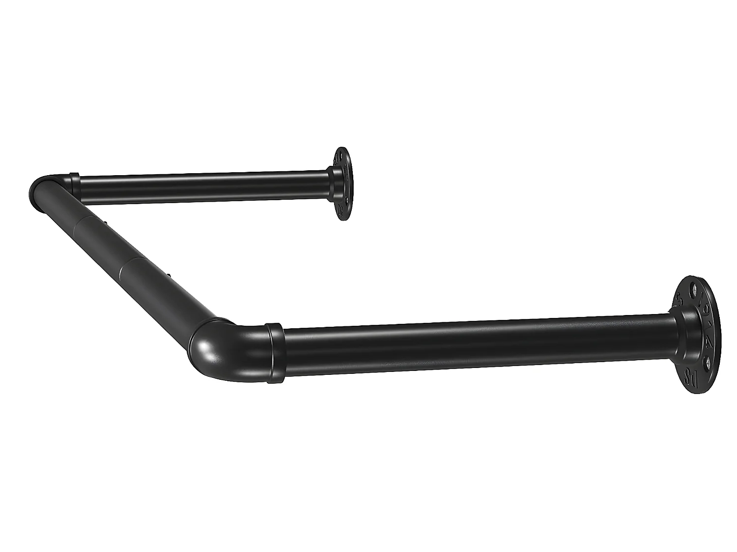 Portant à vêtement industriel lot de 2 gain de place capacité de 50 kg 92 x 30 x 7 5 cm installation facile noir 12_0002355