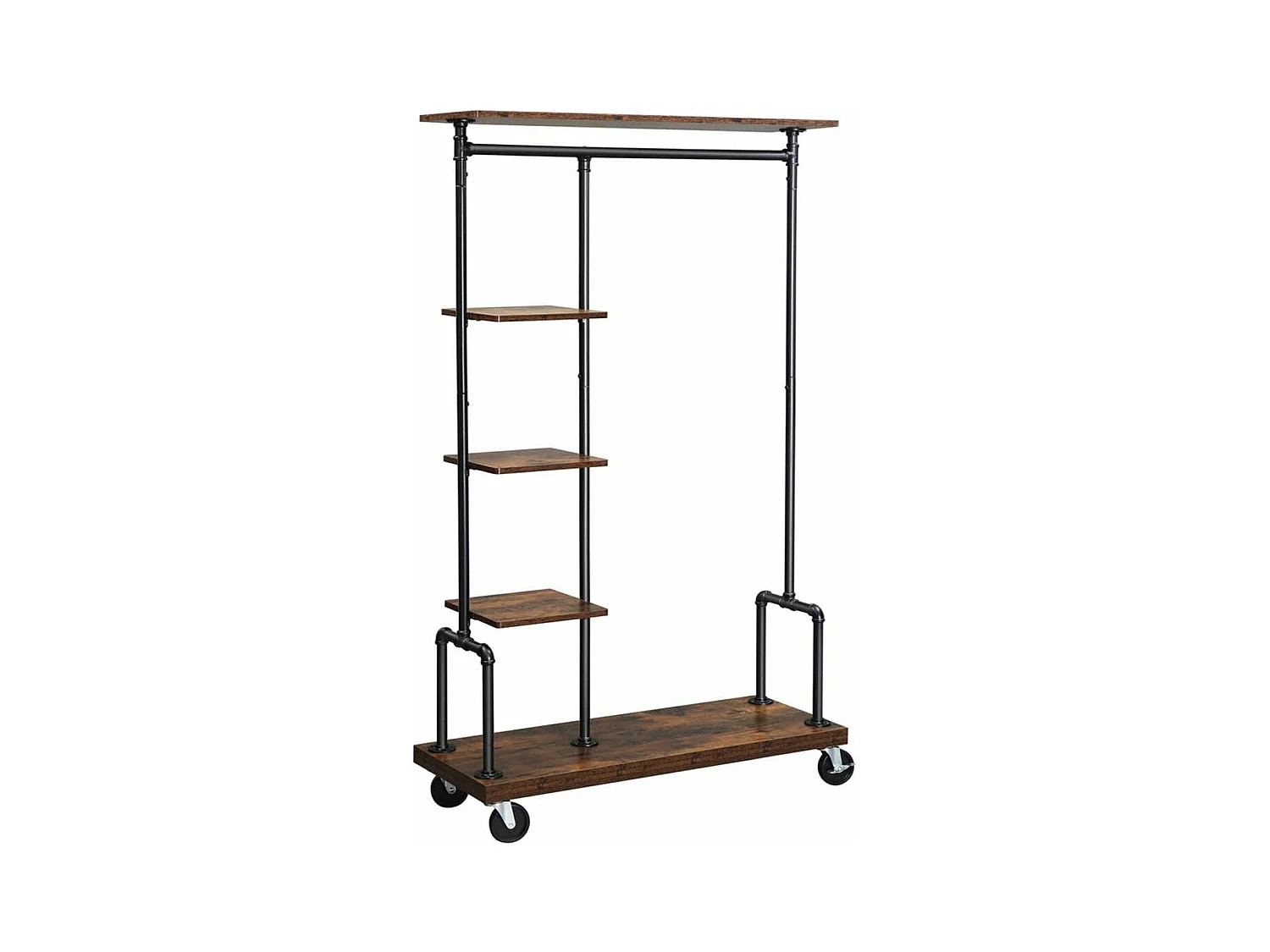 Portant à vêtements mobile métal marron 103.5 x 40 x 174.5 cm 12_0003089