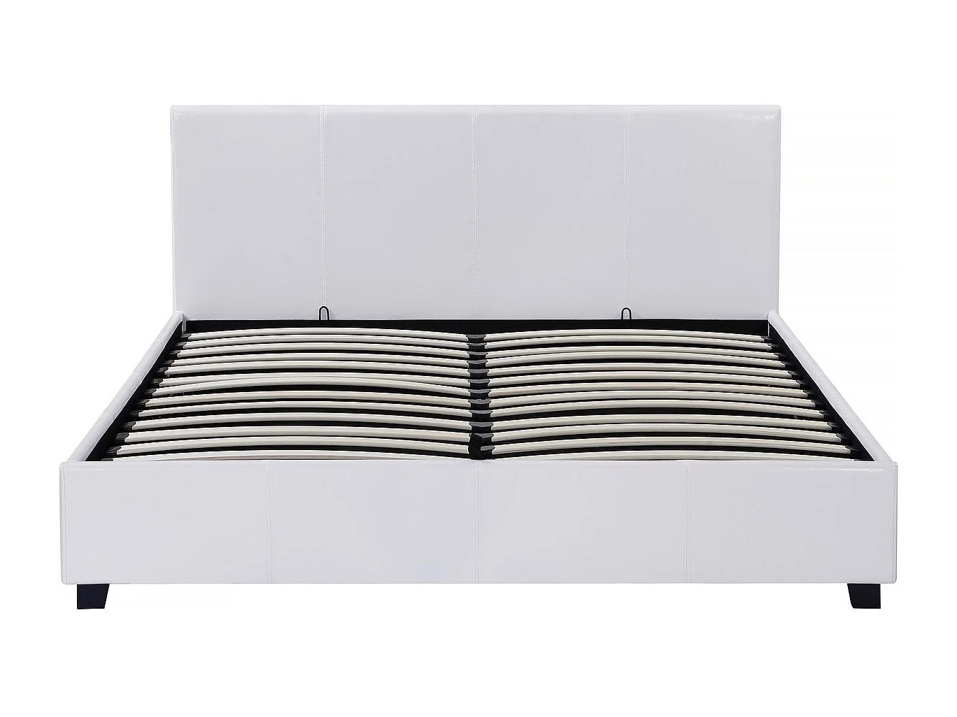 Lit double avec coffre "Carla" - 140 x 190 cm - Blanc