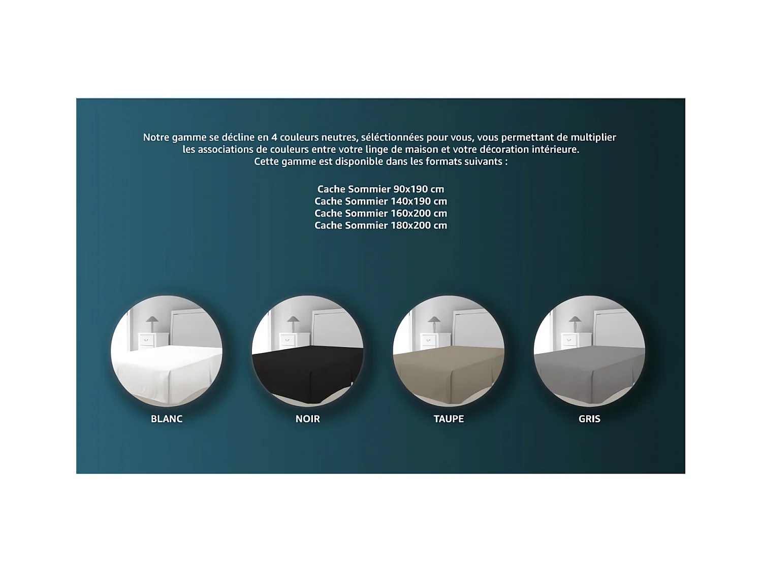 Funda de somier de microfibra 140x190 cm taupe