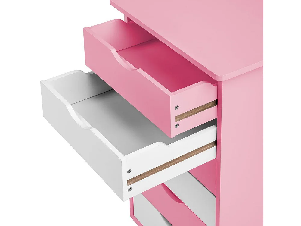 Caisson de bureau meuble en bois rose 0508104
