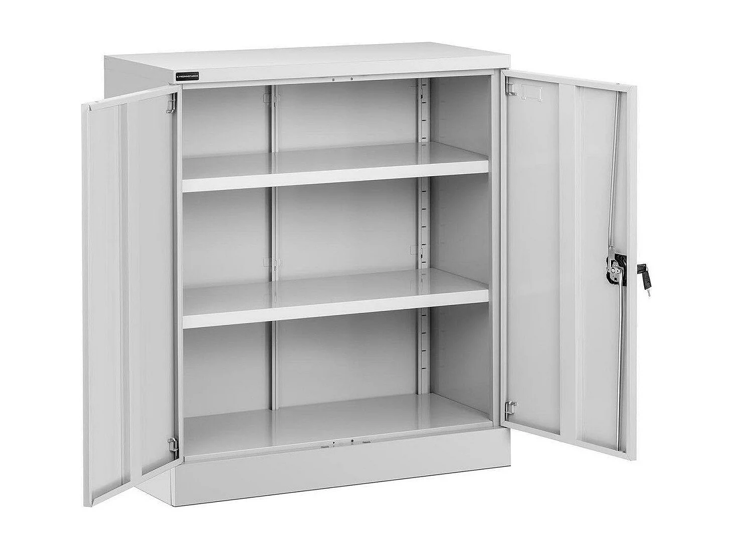 Armário de escritório metálico aço 102 cm cinza 14_0000461