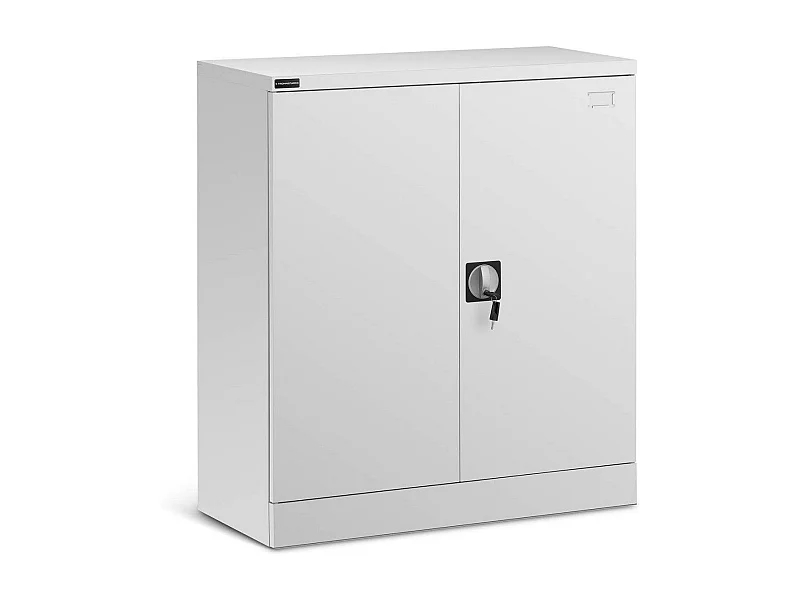 Mobiletto ufficio in metallo acciaio 102 cm grigio 14_0000461