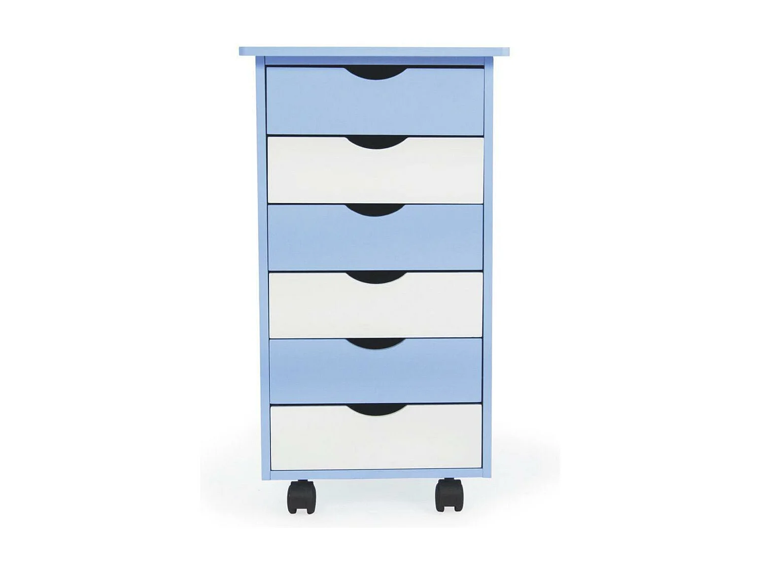 Caisson de bureau meuble bois blanche 36 x 40 x 65 cm 08_0000393