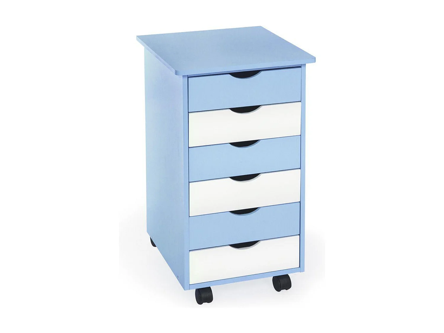 Caisson de bureau meuble bois blanche 36 x 40 x 65 cm 08_0000393