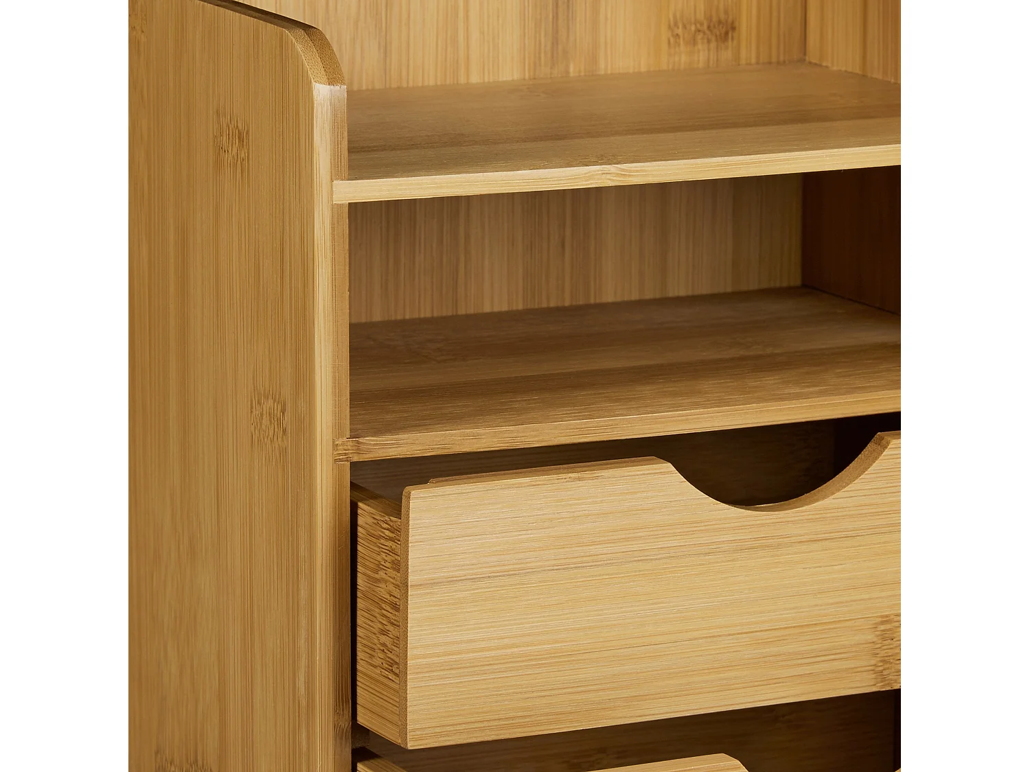 Organiseur de bureau en bambou marron 20 x 13 x 21 cm 0513001