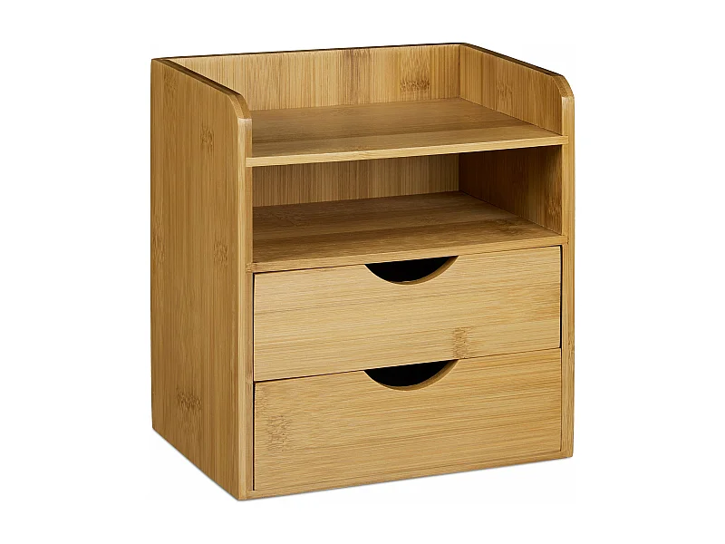 Organiseur de bureau en bambou marron 20 x 13 x 21 cm 0513001
