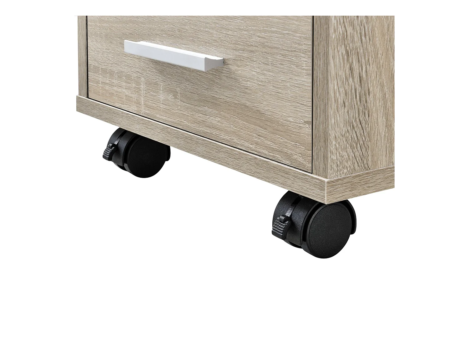 Pedestal móvil con 5 cajones en MDF 63 cm beige 03_0001246