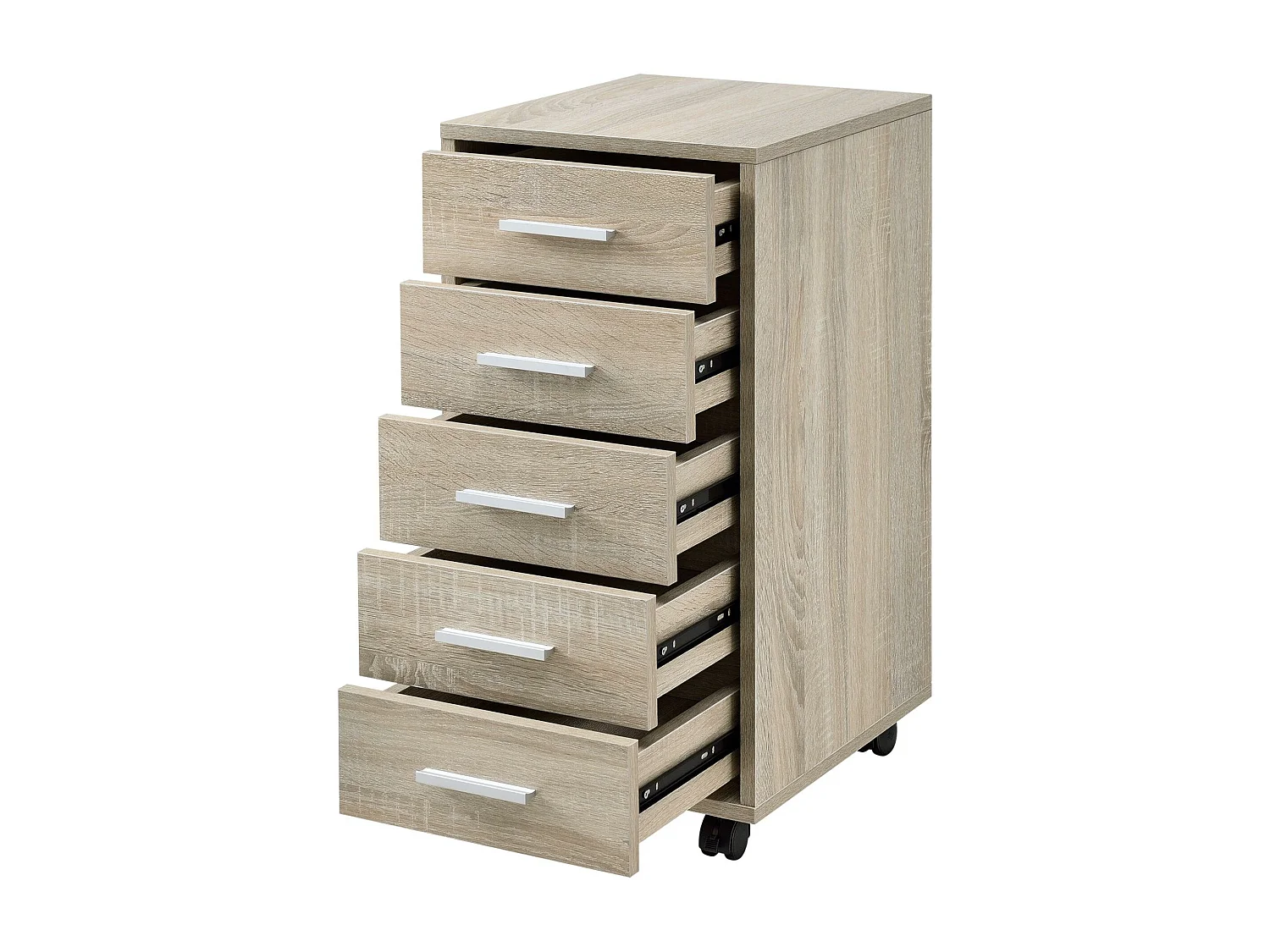 Mobile cassettiera con 5 cassetti in MDF 63 cm beige 03_0001246