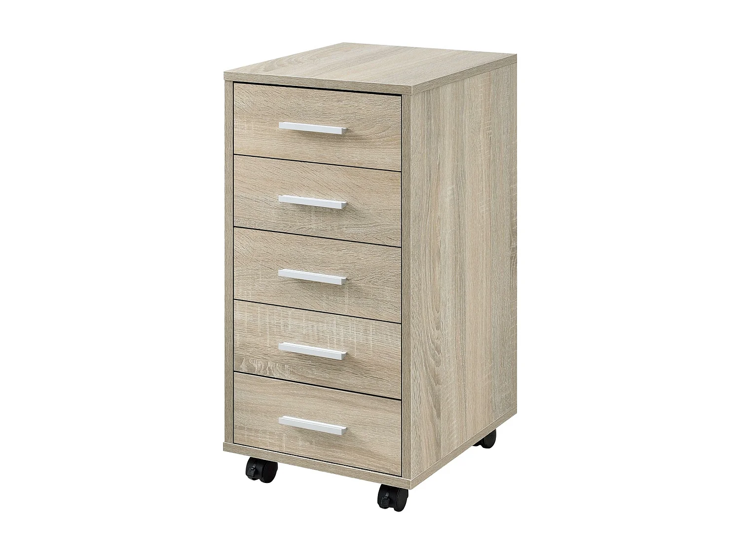 Mobile cassettiera con 5 cassetti in MDF 63 cm beige 03_0001246