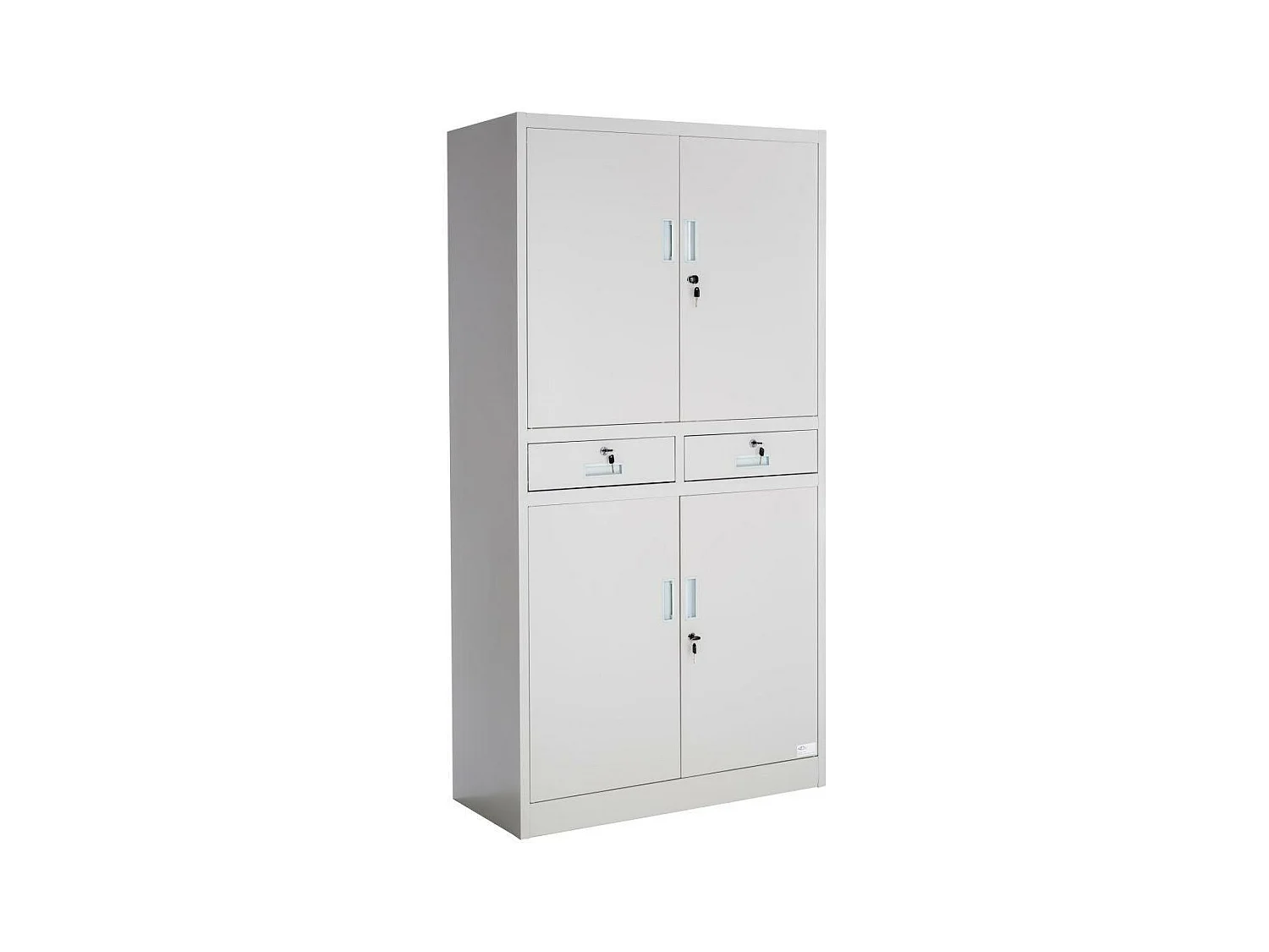 Armoire métallique étagère meuble métal grise 90 x 40 x 180 cm 0508079