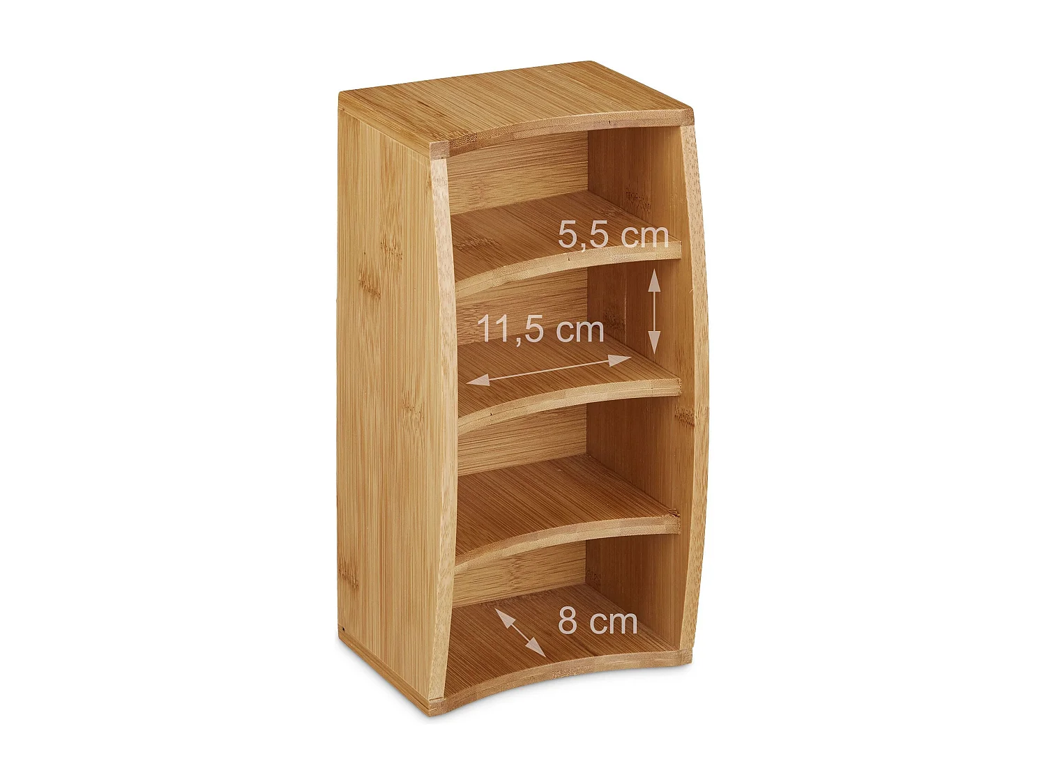 Organiseur de bureau distributeur bambou marron 26 x 13 x 11.5 cm 13_0001754