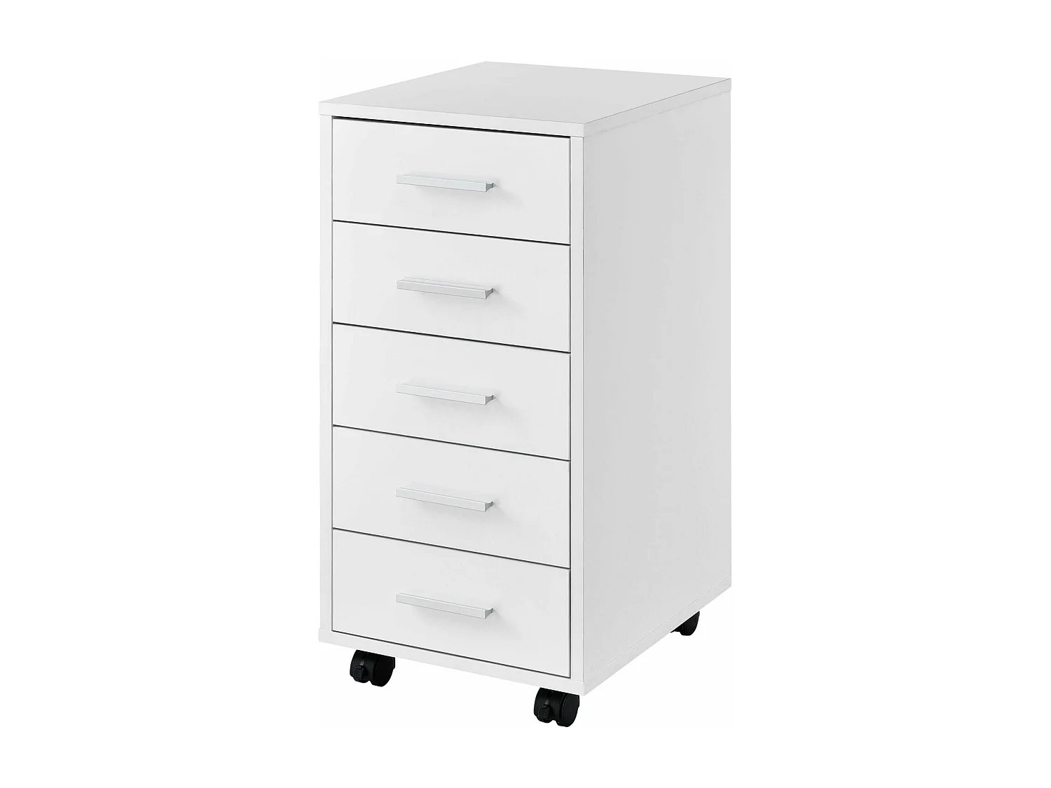 Mobile cassettiera con 5 cassetti in MDF 63 cm bianco 03_0001245